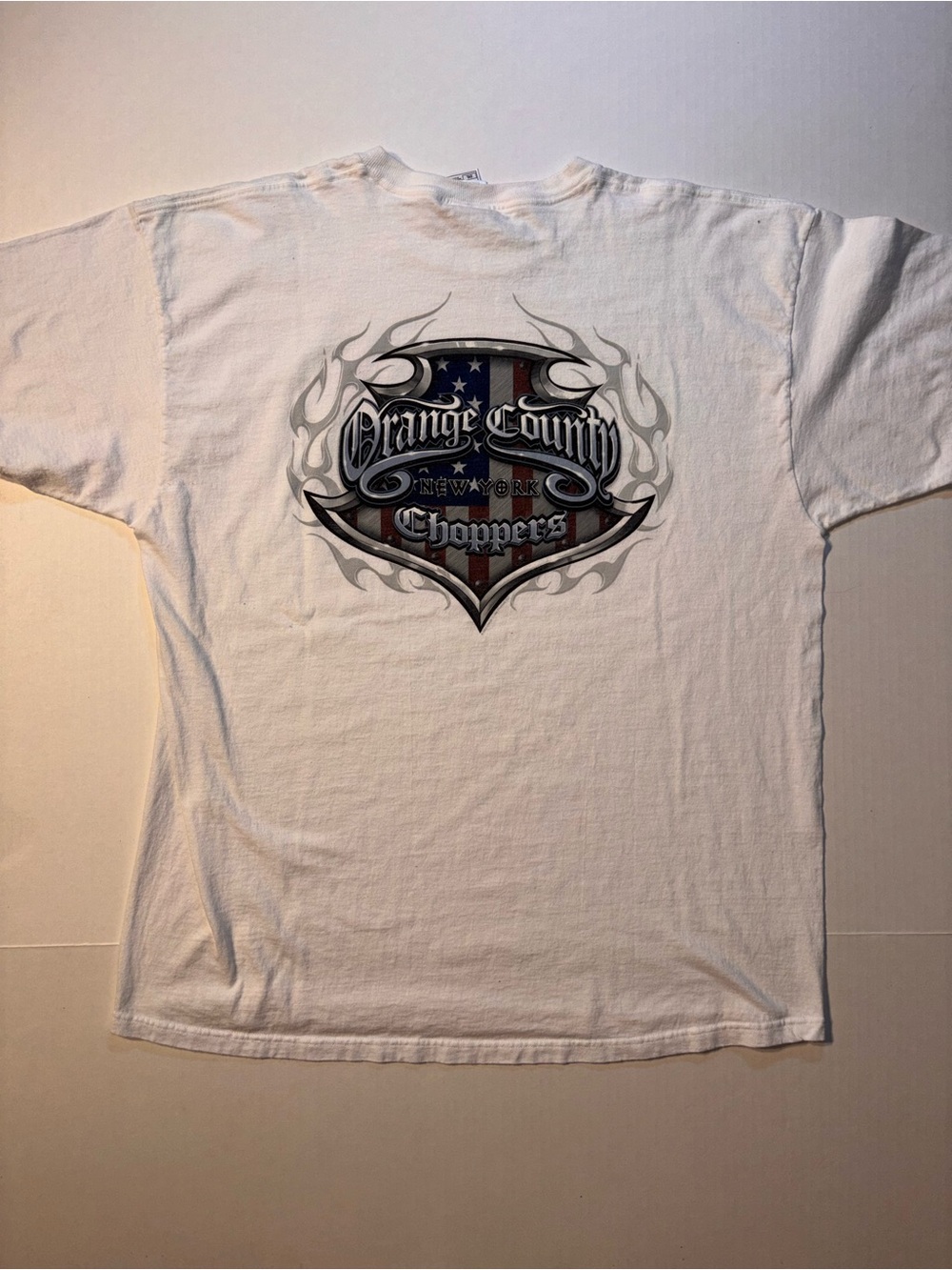 Vtg Orange County Choppers New York Y2K Shield Motorcycle Logo Streetwear Sz XXL